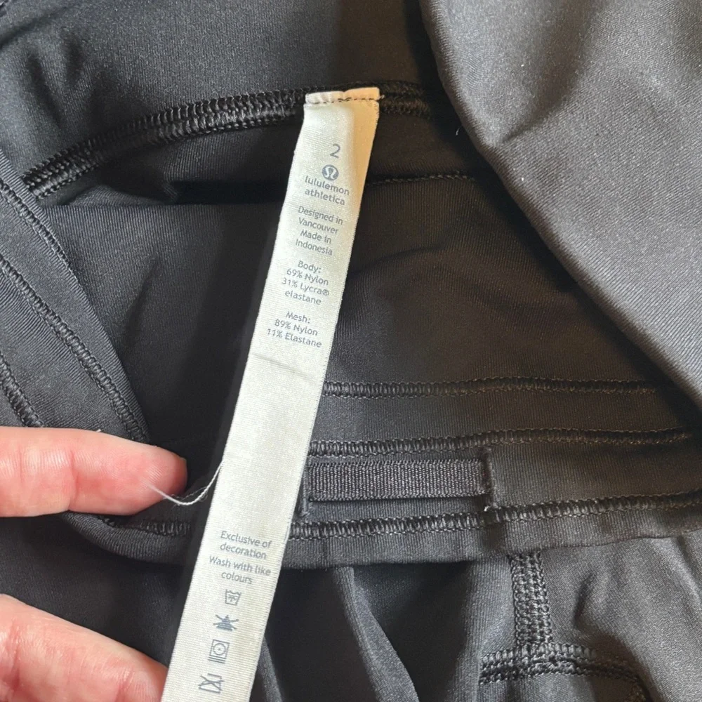 Lululemon Athletica Black Performance Capris